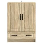 vidaXL Servírovacia skriňa so zásuvkou Dub sonoma 66 x 34,5 x 92 cm – Obrázok 5