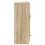 vidaXL Servírovacia skriňa so zásuvkou Dub sonoma 66 x 34,5 x 92 cm – Obrázok 6