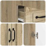 vidaXL Servírovacia skriňa so zásuvkou Dub sonoma 66 x 34,5 x 92 cm – Obrázok 8