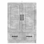 vidaXL Servírovacia skriňa so zásuvkou Betónovo sivá 66 x 34,5 x 92 cm – Obrázok 5