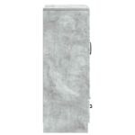 vidaXL Servírovacia skriňa so zásuvkou Betónovo sivá 66 x 34,5 x 92 cm – Obrázok 6