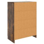 vidaXL Servírovacia skriňa so zásuvkou Dymový dub 66 x 34,5 x 92 cm – Obrázok 7