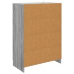 vidaXL Servírovacia skriňa so zásuvkou Sivá sonoma 66 x 34,5 x 92 cm – Obrázok 7