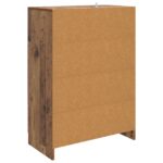 vidaXL Servírovacia skriňa so zásuvkou Staré drevo 66 x 34,5 x 92 cm – Obrázok 7