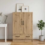 vidaXL Servírovacia skriňa so zásuvkou Dub artisan 66 x 34,5 x 92 cm