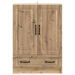 vidaXL Servírovacia skriňa so zásuvkou Dub artisan 66 x 34,5 x 92 cm – Obrázok 5