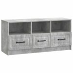 vidaXL TV skrinka Betónovo sivá 102 x 34,5 x 47 cm Kompozitné drevo – Obrázok 2
