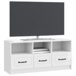 vidaXL TV skrinka Biela s vysokým leskom 102 x 34,5 x 47 cm – Obrázok 3