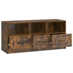 vidaXL TV skrinka Dymový dub 102 x 34,5 x 47 cm Kompozitné drevo – Obrázok 5
