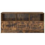 vidaXL TV skrinka Dymový dub 102 x 34,5 x 47 cm Kompozitné drevo – Obrázok 6