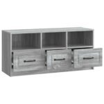 vidaXL TV skrinka Sivá sonoma 102 x 34,5 x 47 cm Kompozitné drevo – Obrázok 5