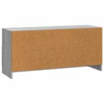 vidaXL TV skrinka Sivá sonoma 102 x 34,5 x 47 cm Kompozitné drevo – Obrázok 8