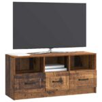 vidaXL TV skrinka Staré drevo 102 x 34,5 x 47 cm Kompozitné drevo – Obrázok 3