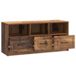 vidaXL TV skrinka Staré drevo 102 x 34,5 x 47 cm Kompozitné drevo – Obrázok 5