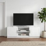 vidaXL TV skrinka Biela 150 x 31 x 47 cm Kompozitné drevo
