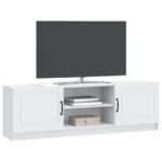 vidaXL TV skrinka Biela 150 x 31 x 47 cm Kompozitné drevo – Obrázok 3