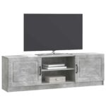 vidaXL TV skrinka Betónovo sivá 150 x 31 x 47 cm Kompozitné drevo – Obrázok 3