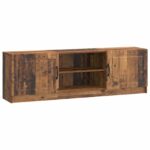 vidaXL TV skrinka Staré drevo 150 x 31 x 47 cm Kompozitné drevo – Obrázok 2