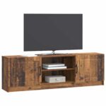 vidaXL TV skrinka Staré drevo 150 x 31 x 47 cm Kompozitné drevo – Obrázok 3