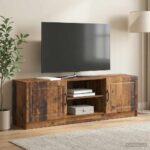 vidaXL TV skrinka Staré drevo 150 x 31 x 47 cm Kompozitné drevo – Obrázok 4
