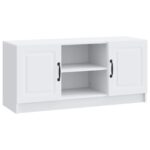 vidaXL TV skrinka Biela 102 x 34,5 x 47 cm Kompozitné drevo – Obrázok 2