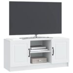 vidaXL TV skrinka Biela 102 x 34,5 x 47 cm Kompozitné drevo – Obrázok 3