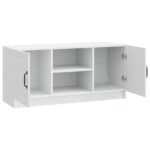 vidaXL TV skrinka Biela 102 x 34,5 x 47 cm Kompozitné drevo – Obrázok 5