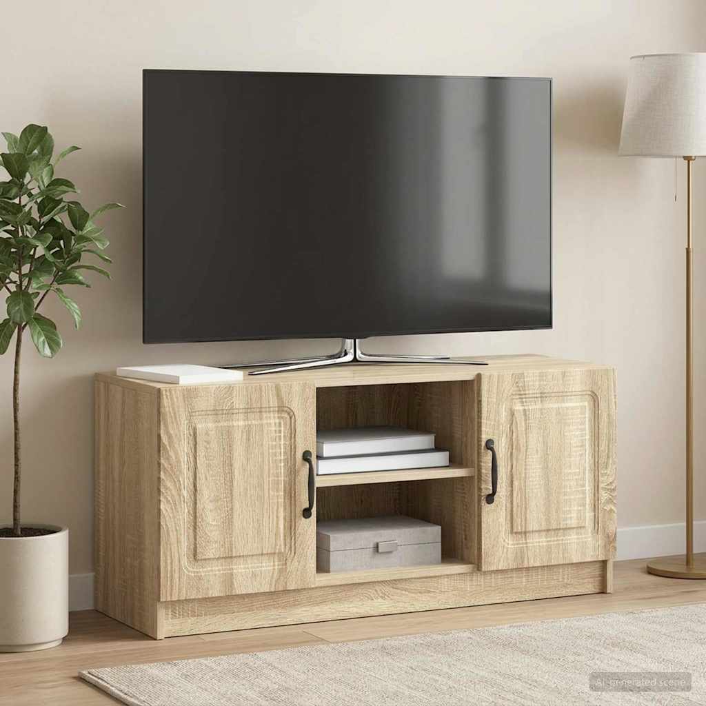 895847_1.jpg vidaXL TV skrinka Dub sonoma 102 x 34,5 x 47 cm Kompozitné drevo – Obrázok 1