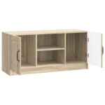 vidaXL TV skrinka Dub sonoma 102 x 34,5 x 47 cm Kompozitné drevo – Obrázok 5