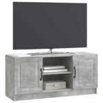 vidaXL TV skrinka Betónovo sivá 102 x 34,5 x 47 cm Kompozitné drevo – Obrázok 3