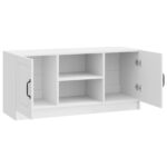 vidaXL TV skrinka Biela s vysokým leskom 102 x 34,5 x 47 cm – Obrázok 5