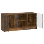 vidaXL TV skrinka Dymový dub 102 x 34,5 x 47 cm Kompozitné drevo – Obrázok 5