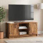 vidaXL TV skrinka Staré drevo 102 x 34,5 x 47 cm Kompozitné drevo – Obrázok 4