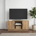 vidaXL TV skrinka Dub artisan 102 x 34,5 x 47 cm Kompozitné drevo