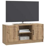 vidaXL TV skrinka Dub artisan 102 x 34,5 x 47 cm Kompozitné drevo – Obrázok 3