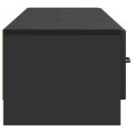 vidaXL TV skrinka Čierna 147 x 34,5 x 27 cm Kompozitné drevo – Obrázok 7