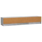 vidaXL TV skrinka Sivá sonoma 147 x 34,5 x 27 cm Kompozitné drevo – Obrázok 8