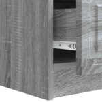 vidaXL TV skrinka Sivá sonoma 147 x 34,5 x 27 cm Kompozitné drevo – Obrázok 9