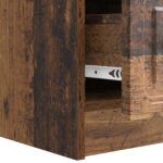 vidaXL TV skrinka Staré drevo 147 x 34,5 x 27 cm Kompozitné drevo – Obrázok 9