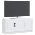 vidaXL TV skrinka Biela 99 x 34,5 x 47 cm Kompozitné drevo – Obrázok 3