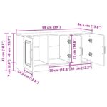 vidaXL TV skrinka Čierna 99 x 34,5 x 47 cm Kompozitné drevo – Obrázok 12