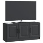 vidaXL TV skrinka Čierna 99 x 34,5 x 47 cm Kompozitné drevo – Obrázok 3