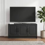 vidaXL TV skrinka Čierna 99 x 34,5 x 47 cm Kompozitné drevo – Obrázok 4