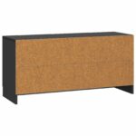 vidaXL TV skrinka Čierna 99 x 34,5 x 47 cm Kompozitné drevo – Obrázok 8