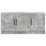vidaXL TV skrinka Betónovo sivá 99 x 34,5 x 47 cm Kompozitné drevo – Obrázok 6