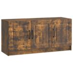 vidaXL TV skrinka Dymový dub 99 x 34,5 x 47 cm Kompozitné drevo – Obrázok 2