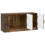 vidaXL TV skrinka Dymový dub 99 x 34,5 x 47 cm Kompozitné drevo – Obrázok 5