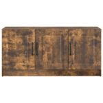 vidaXL TV skrinka Dymový dub 99 x 34,5 x 47 cm Kompozitné drevo – Obrázok 6