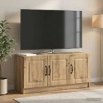 vidaXL TV skrinka Dub artisan 99 x 34,5 x 47 cm Kompozitné drevo