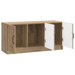 vidaXL TV skrinka Dub artisan 99 x 34,5 x 47 cm Kompozitné drevo – Obrázok 5